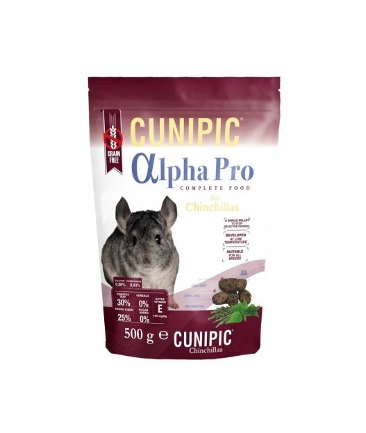 Cunipic alphapro chinchilla 500gr